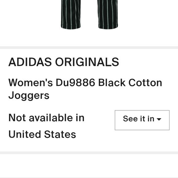 Adidas Originals 2pc Set Jacket  Pants Black Mint Pinstripe Cotton Denim L-XL/XL - Picture 9 of 14